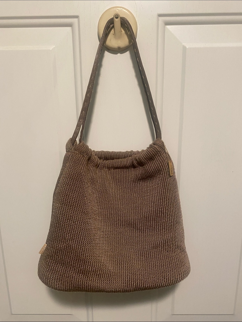 The Sak Brown Knit Shoulder Bag